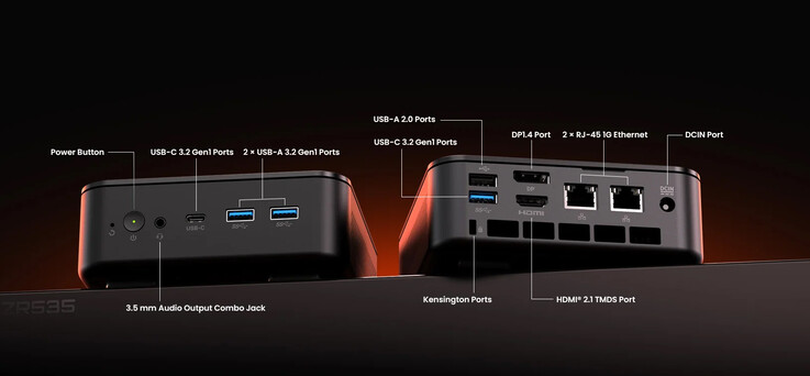 Port configuration of the mini PC