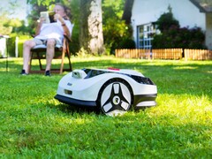 RoboUP’s Raccoon 2 SE Robot Mower (pictured) will soon crowdfund on Kickstarter. (Image source: RoboUP)