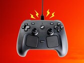 The Steam Controller can "drive" across a tabletop thanks to its vibration motor.
