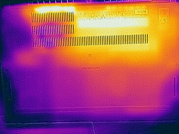 Surface temperatures, bottom side (load)