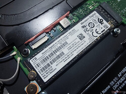 The TravelMate P6 offers only a single M.2 2280 slot for NVMe SSDs