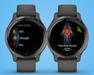The Venu 2 and Venu 2S have received a mysterious new beta build. (Image source: Garmin)