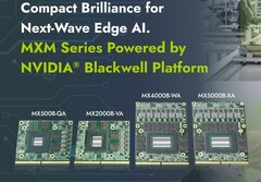 Aetina's RTX Pro Blackwell MXM GPU lineup (Image Source: Aetina)