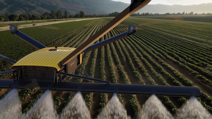The drone might be suitable for spraying pesticides (Image source: SiFly)
