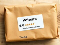 Return parcel with customer ratings on top