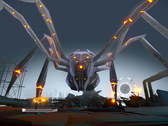 Aaero has a multitude of stylized alien environments, with licensed electronic tracks. Pictured - an ingame screenshot. (Image source: Fanatical)