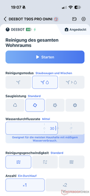 Cleaning options