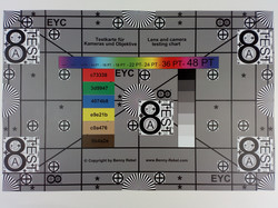 photograph of reference card