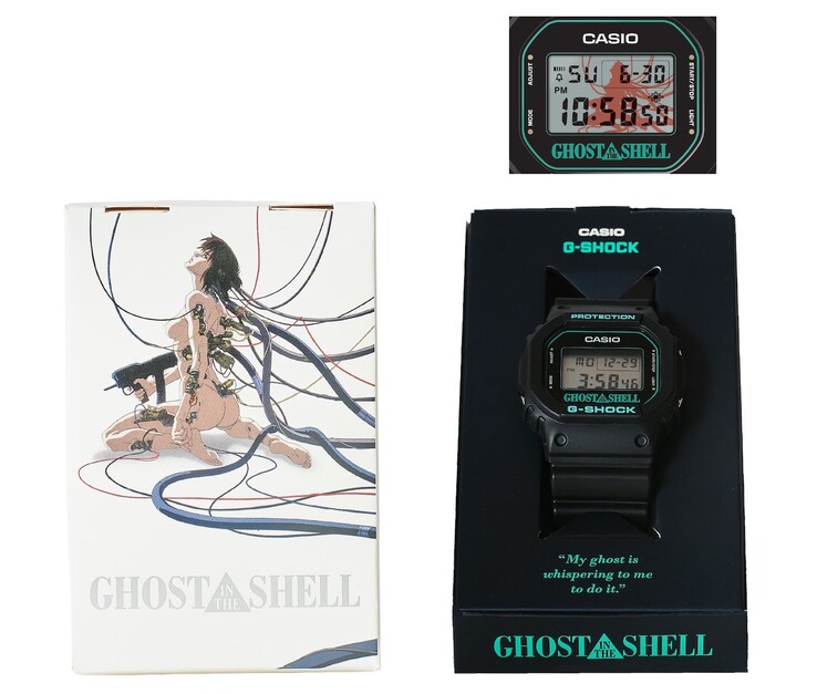 G-Shock DW-5600 x Ghost in The Shell packaging (Image source: Tokyo Node / Ghost in the Shell)