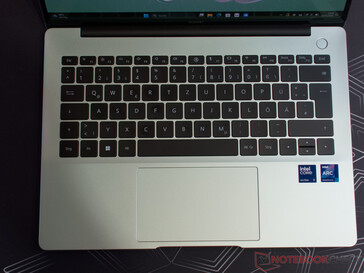 Keyboard and touchpad