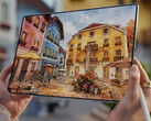 The MatePad Pro Max has a non-tandem 13.2-inch OLED display. Pictured: a promo picture showcasing the screen of the tablet.