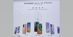 This may be the Mate 40&#039;s first teaser. (Source: WinFuture)