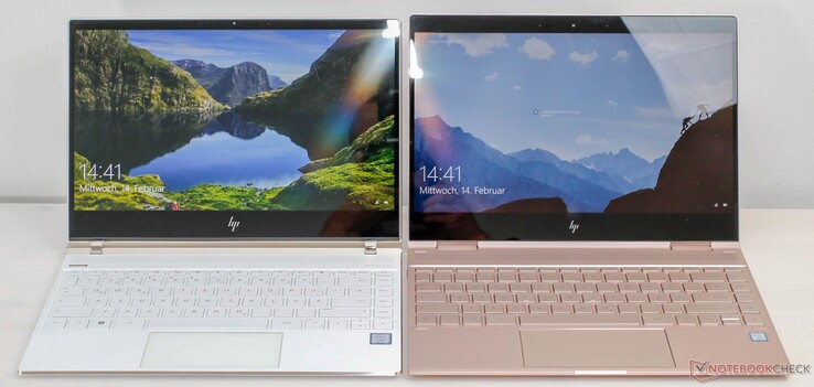 The Spectre 13 on the left, the Spectre x360 on the right.