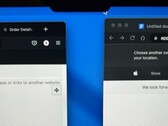 The cursor will disappear under the notch when dragged across the new MacBook Pro notch. (Image: Notebookcheck)