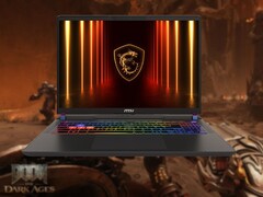 The MSI Vector 16 HX AI weighs around 2.7 kg (5.95 lbs). (Image source: MSI, Bethesda, edited)