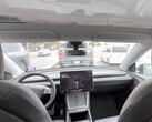 Model Y robotaxi ride without safety monitor. (Image source: TSLA99T)