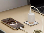 The company has announced two chargers and one power bank. Pictured: one of the chargers connected to an Oppo phone.