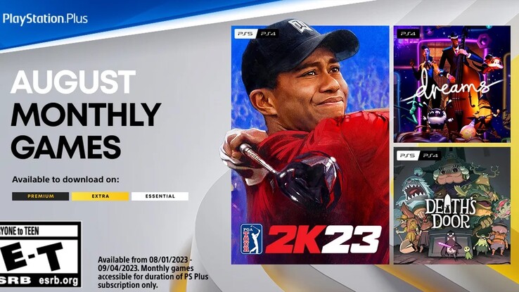 The free PlayStation Plus Essential games for August 2023 (Source: Sony)