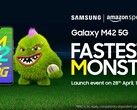 Samsung teases the Galaxy M42 5G. (Source: Amazon)