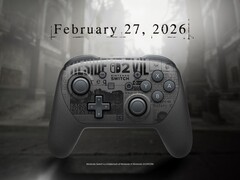 The Resident Evil Requiem-themed Nintendo Switch 2 Pro controller. (Image source: Nintendo)