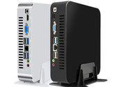 TOPTON's mini-PC has eight USB Type-A ports and two video outputs. (Image source: TOPTON)