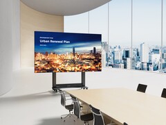 ViewSonic's 138-inch LED screen is foldable and therefore somewhat portable (Image source: ViewSonic)