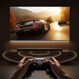 The new 5.1.2-channel TV speaker costs around $281 in China. Pictured: a promo picture of the soundbar. (Image source: Xiaomi)