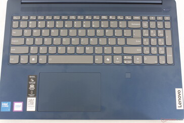 Backlit QWERTY layout with numpad and dedicated Co-Pilot key