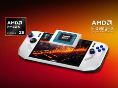 The MSI Claw A8 is the first gaming handheld to ship with AMD's Ryzen Z2 Extreme APU. (Image source: MSI)