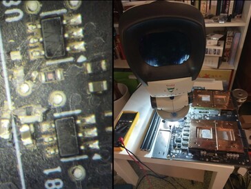 A faulty temperature sensor had to be repaired. (Image source: David Noel Ng)