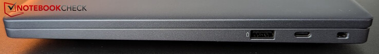 Right: USB-A (5 Gb/s), Thunderbolt 4 (PD 3.1 & DP 2.1), Kensington