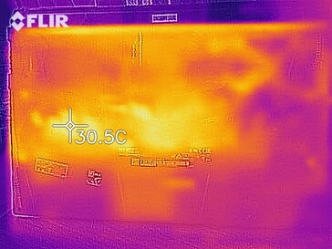 Heat development bottom (while idling)