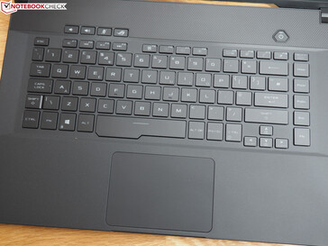 A look at the keyboard and trackpad…