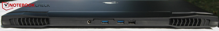 Back: power supply, 2x USB-A 3.0, LAN