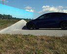 The HW3 Model Y failed the Wile E. Coyote road wall crash test. (Image source: Kyle Paul/X)
