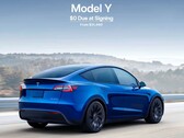 The Model Y can now be had with $0 down (Image source: Tesla)