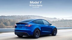 The Model Y can now be had with $0 down (Image source: Tesla)