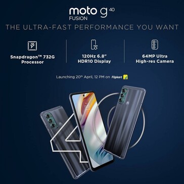 Motorola finally teases the G60 and G40 Fusion. (Source: Motorola IN)