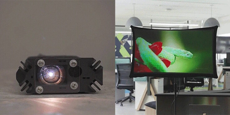 The device can also be used as a projector. (Image source: Splay)