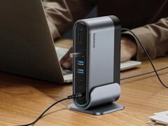 UnionJoy: Docking station also supports memory cards and multiple screens (Image source: Baseus)