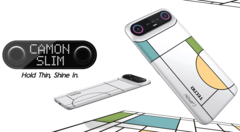 The Tecno Camon Slim features a slick design