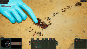 In the campaign, scientists observe the ant colony in a laboratory – and occasionally intervene themselves.