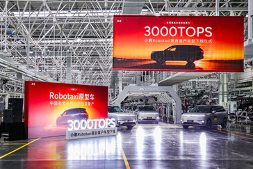 First mass-produced Xpeng GX robotaxi rolls off the production line
