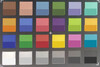 Screenshot of ColorChecker colors. Original colors are displayed in the lower half of each patch.