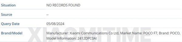 POCO F7 - Indian variant. (Image source: Xiaomitime via @TECH_MUKUL)