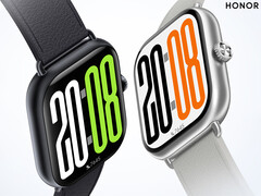 The Watch X5 costs around $63 in China. Pictured: the two colorways of the smartwatch. (Image source: Honor)