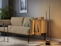 The IKEA PILSKOTT LED floor lamp (above) has up to 700 lm brightness, while the pendant can reach 1,100 lm. (Image source: IKEA)