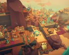 An image showing buildings in Islanders, now 70% off on Steam.