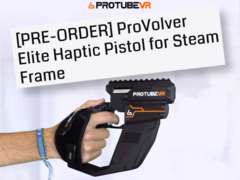 ProVolver Elite Haptic Pistol controller for Steam Frame. (Image source: ProTubeVR)