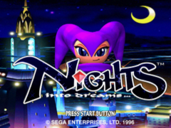The splash screen for SEGA&#039;s Nights Into Dreams (image source: Sega Retro)